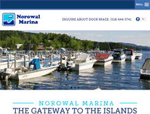 Tablet Screenshot of norowalmarina.com